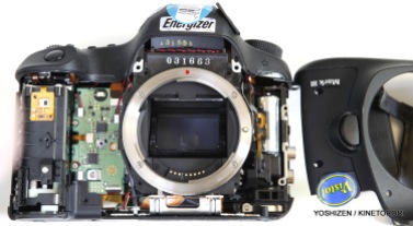 Internal shot of Canon 5D Mk3.